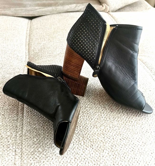 Botine din piele, marca Geox, marime 38 1/2