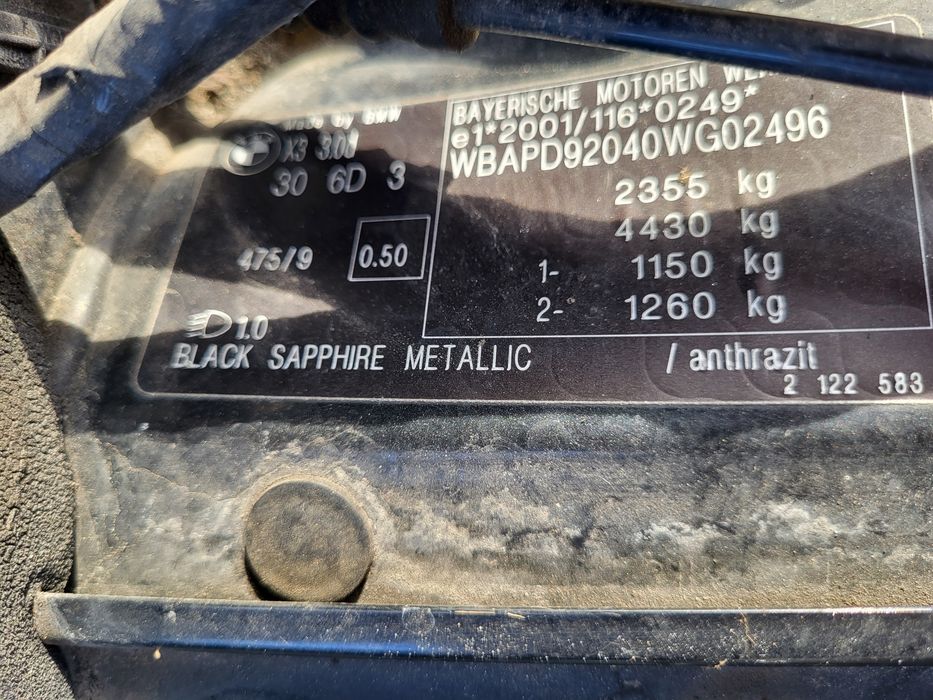Usa stanga, dreapta, fata, spate bmw x3 e83