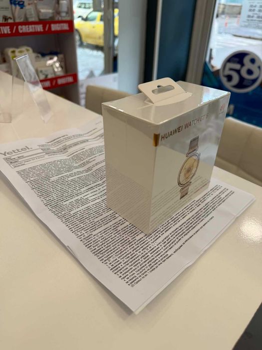 Чисто нов смарт часовник Huawei Watch GT 6 Gold Milanese 41 + гаранция