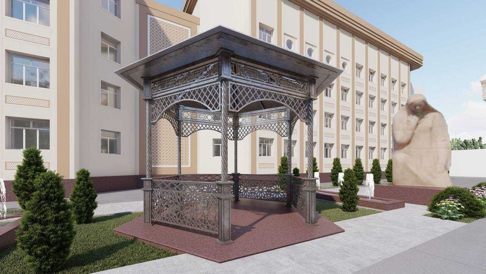 Беседка mеталлический  навес ворота двери ограждений