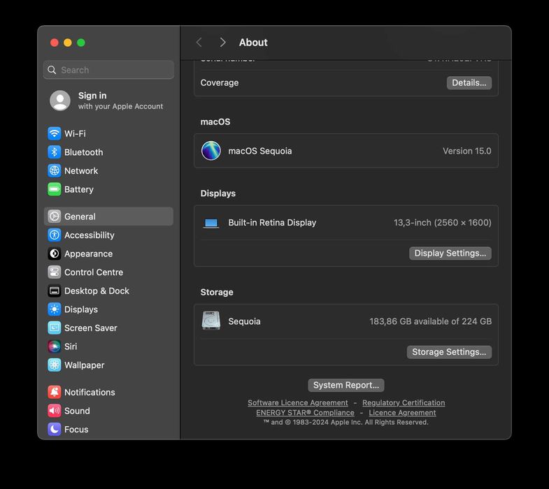Продавам Macbook pro A1502 8gb памет 1 tb SSD