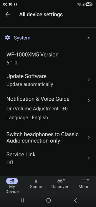 Слушалки Sony wf-1000xm5