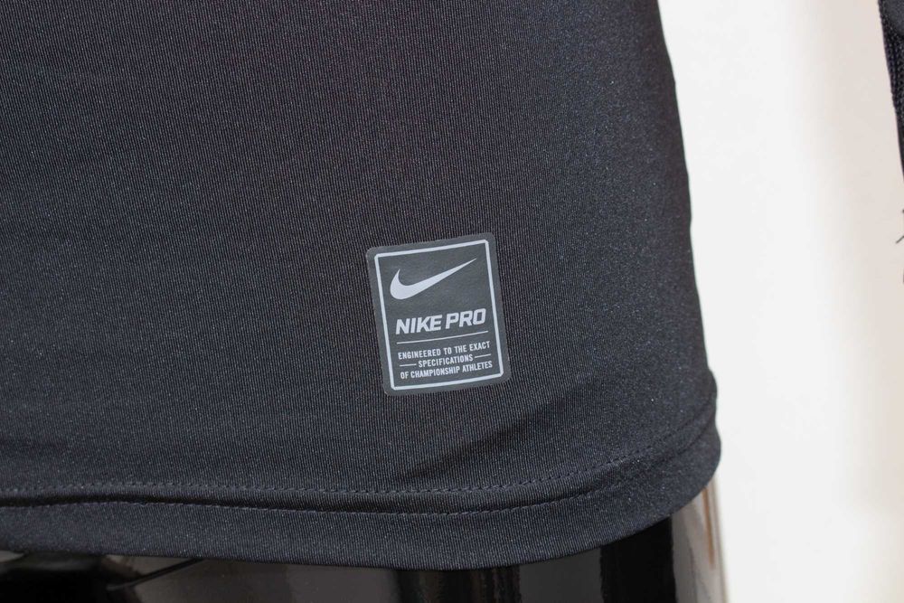 Nike Pro оригинална мъжка блуза черна Dri Fit дълъг ръкав L