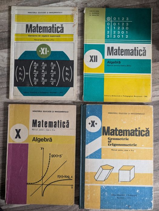 Set de 18 cărți de matematică