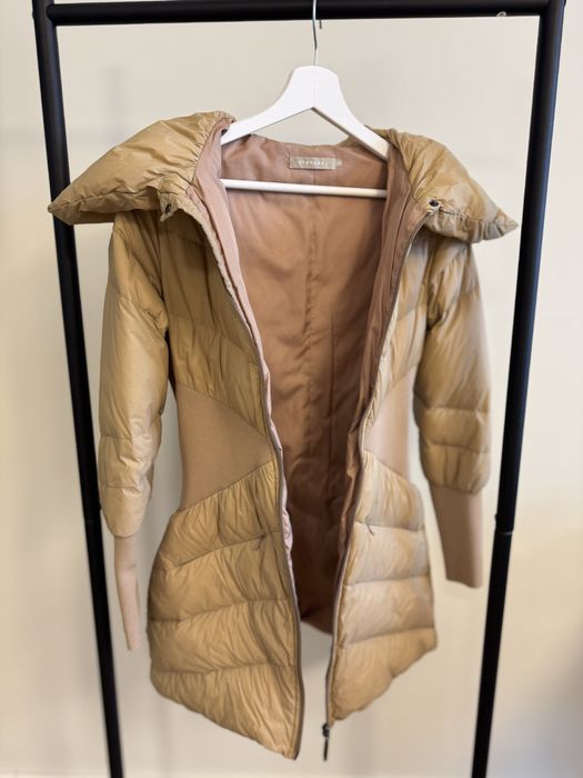 Stefanel яке с ефектна яка и ластик в кръста