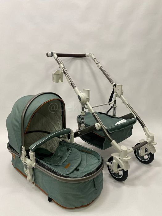 Коляска 3в1 Ining Baby K023 PRO | Люлька + Прогулочный блок | 0–3 лет