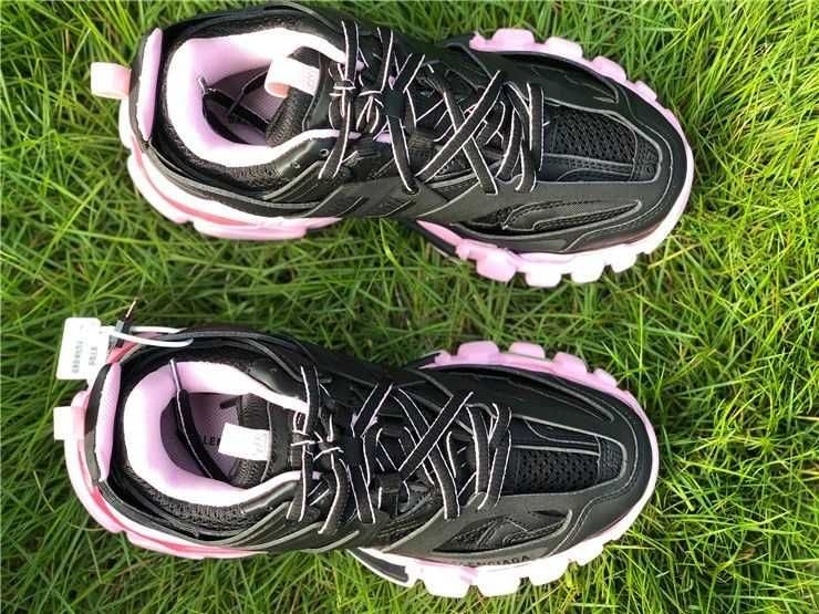 Balenciaga Track Sneaker "Black/Pink"