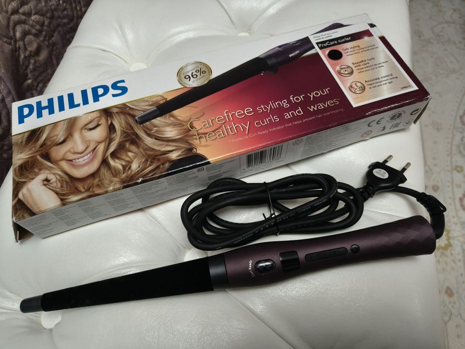 Phillips is ProCare curler - Плойка конус бархатная