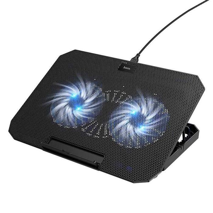 Cooler Laptop Hoco GA4 Jade, Silentios, Compatibil 12-17 Inch, Negru