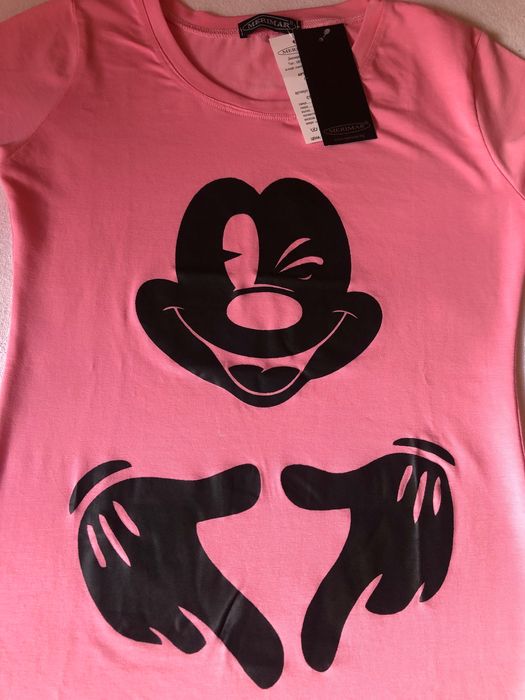 Нова дамска тениска с принт (S)