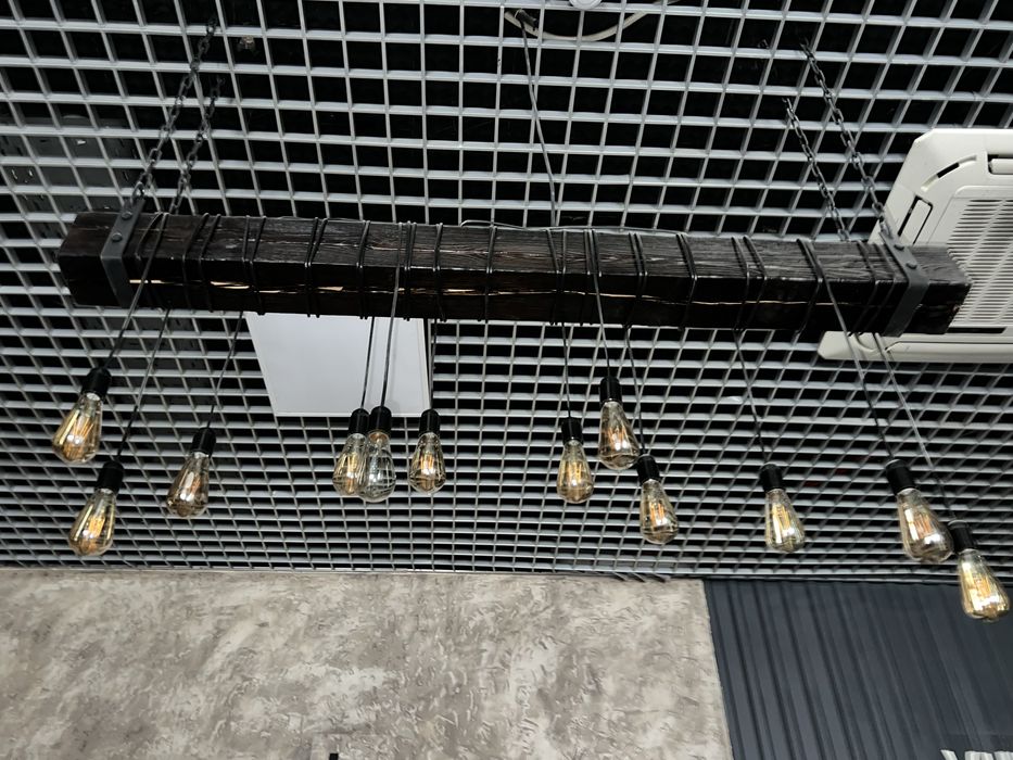 Декоративные люстры в стиле лофт