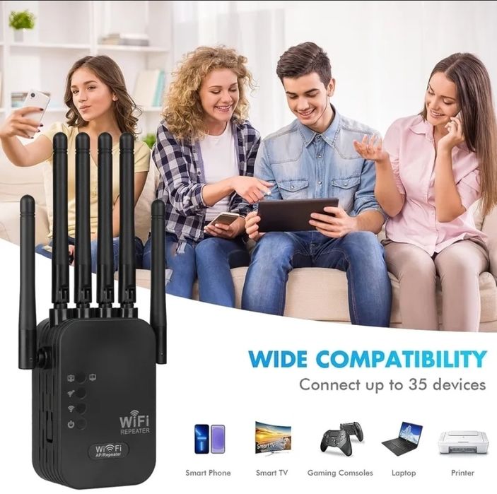 WiFi 6 усилвател / репитер Dual Band 2.4 и 5 GHz