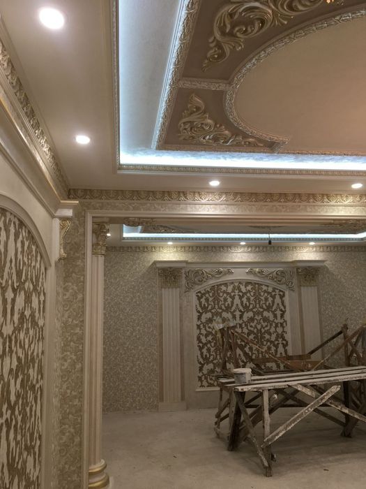 Гипсокартон пергоротка потолок фигура киламиза тошкентлий усталар