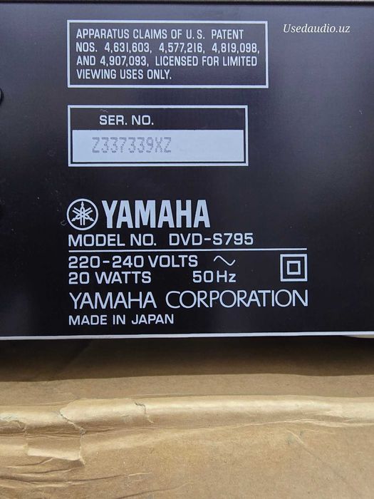 CD проигрыватель YAMAHA CD-DVD S795.