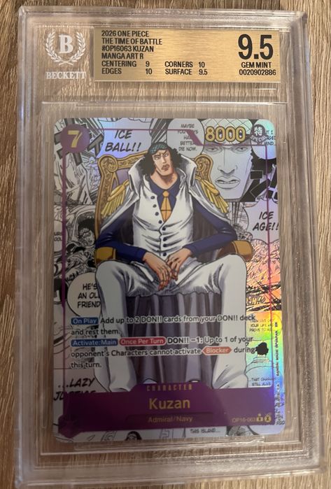 One Piece TCG Manga Kuzan BGS9.5