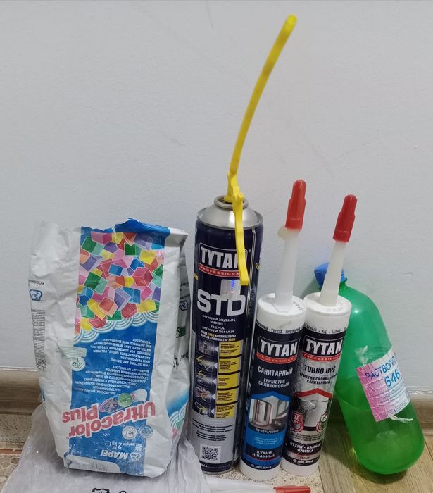 Остатки от ремонта, инструменты