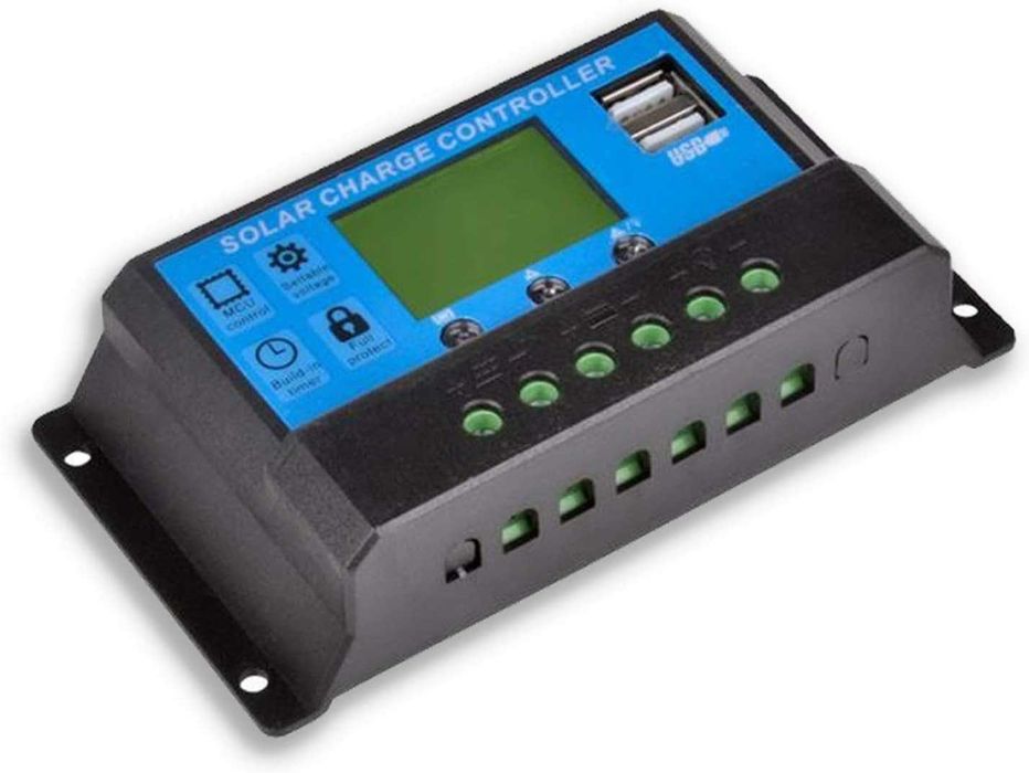 Соларен заряден контролер 20A PWM 12V/24V LCD