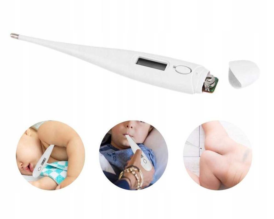 Termometru digital electronic pentru bebelusi si adulti cu afisaj LCD