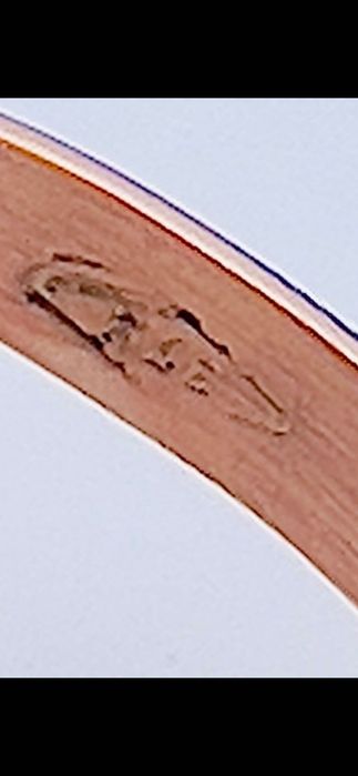 Inel aur roz 9ct cu smarald si diamante