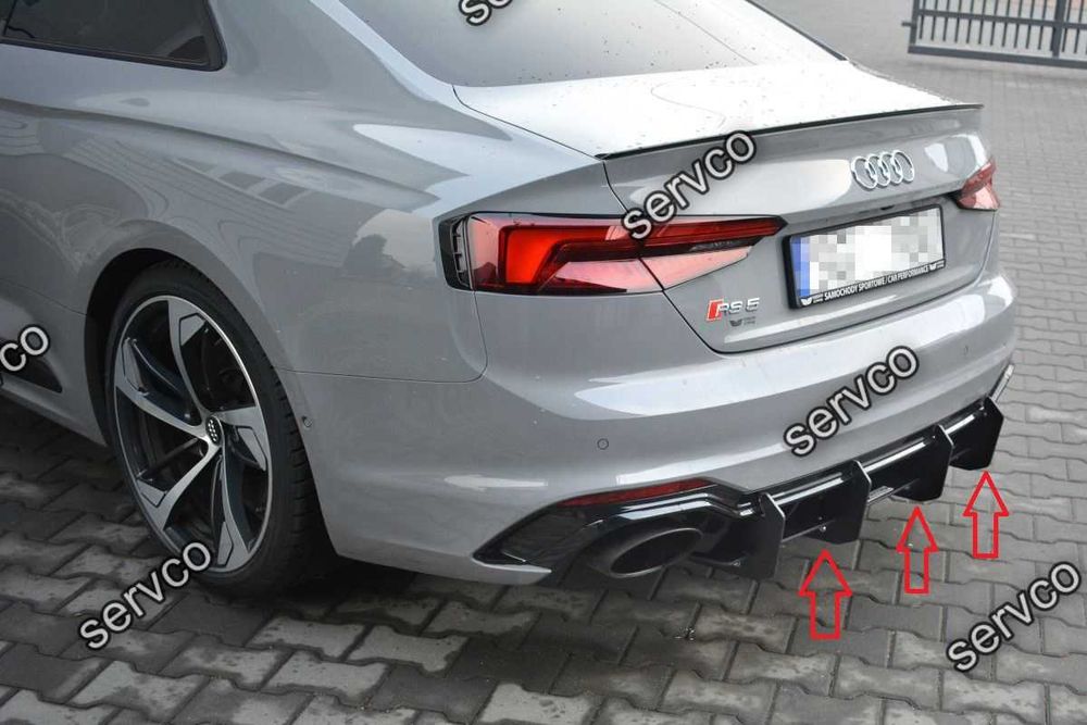 Pachet Body kit tuning Audi A5 RS5 Mk2 F5 Coupe 2017-2019 v7 - Maxton