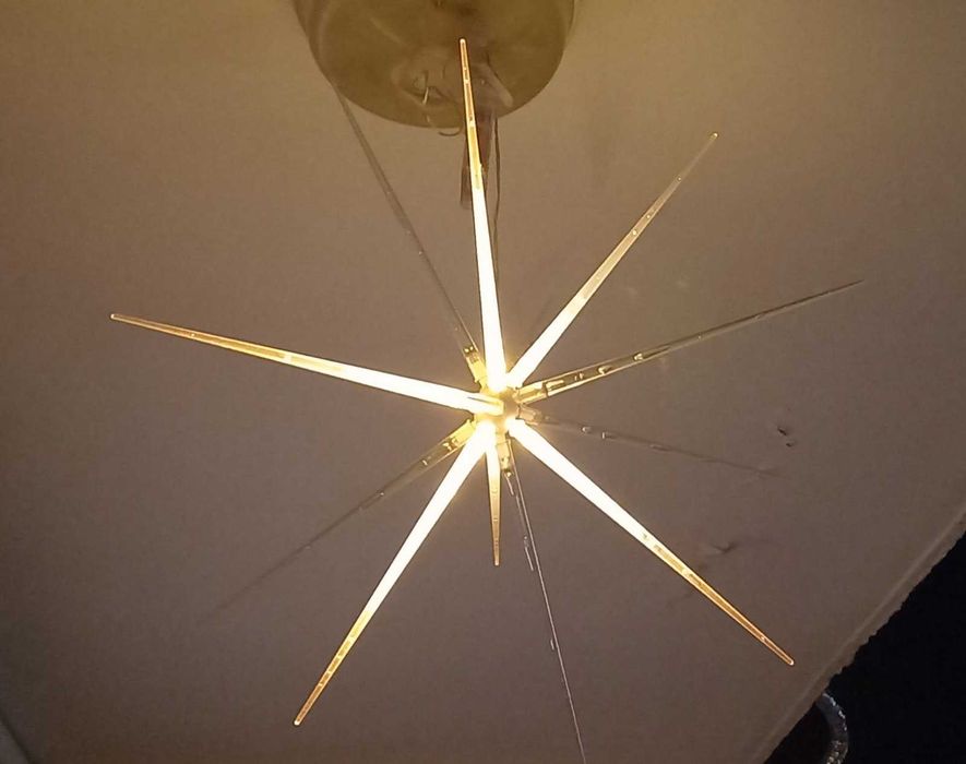 Коледна 3D Led звезда с мигащ ефект с 8 режима на работа!