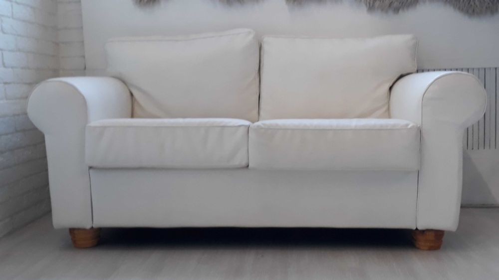 диван белый двухместный 170 х 65 см