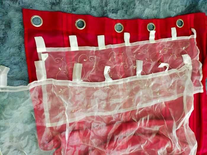Draperie cu perdea și margine