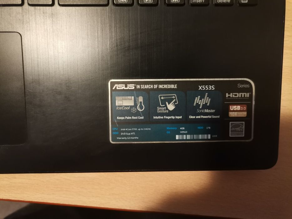 Лаптоп - ASUS - X553S 15,6 HD Slim