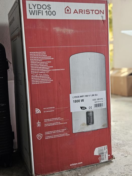 Boiler electric Ariston Lydos Wi-Fi 100L, 1800 W,