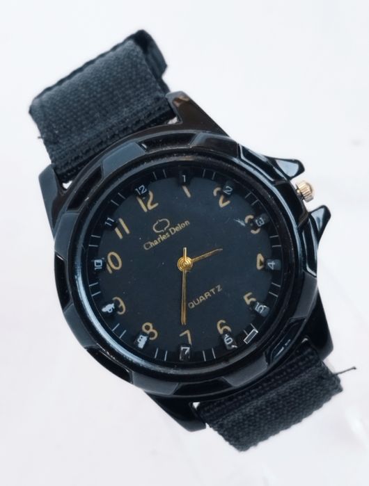 Ceas bărbătesc Charles Delon cu quartz, din oțel inoxidabil