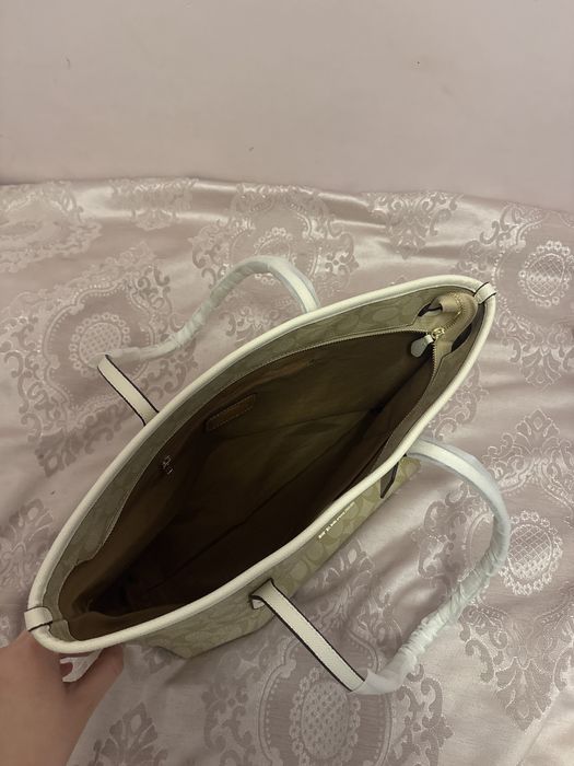 Сумка шоппер Coach бежевый