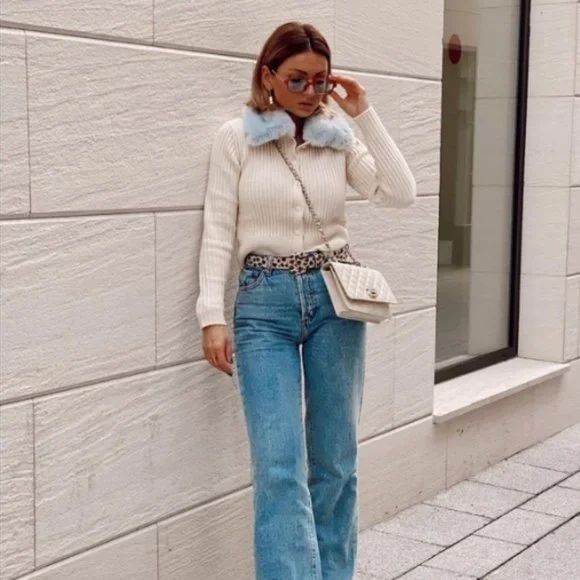 Cardigan Zara cu blana