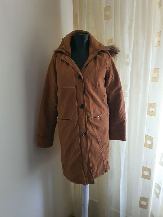 Geaca maro lunga cu gluga  Steilmann