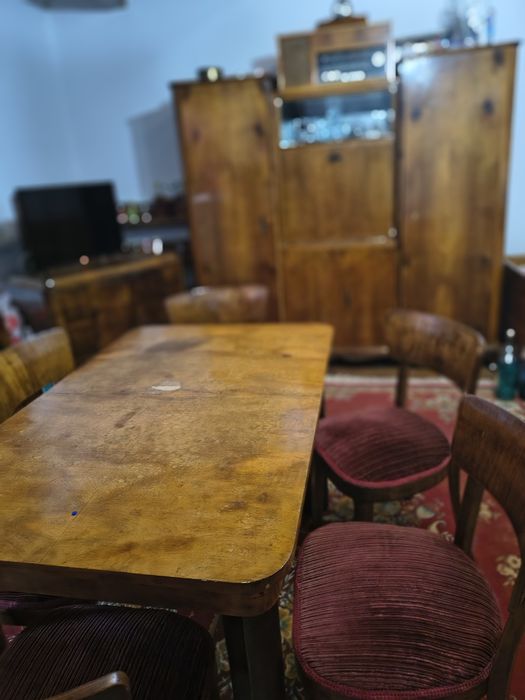 Mobila antică stare bună lemn de nuc