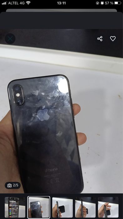 Айфон х  акб 74