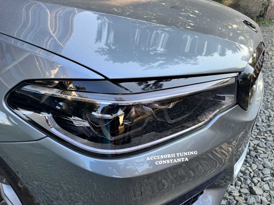 Ornamente / Pleoape Faruri BMW Seria 5 G30 G31 NFL Negru Lucios