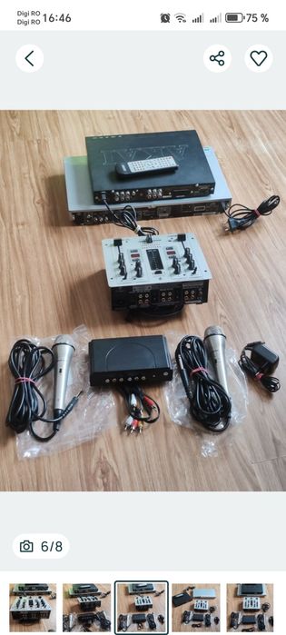 Mixer dvd microfoane