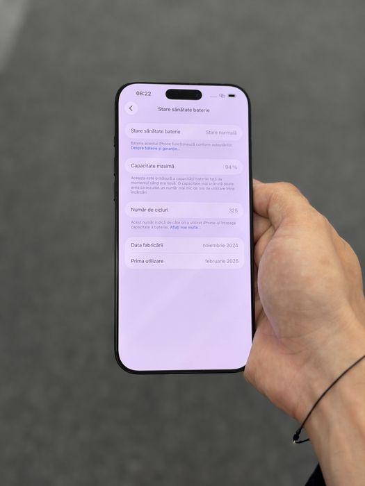 iPhone 16 Pro Max 256GB Ecran Impecabil, baterie 94%