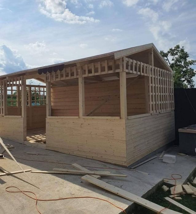 Foisoare și terase din lemn moderne facem orice suprafață dorită de cl