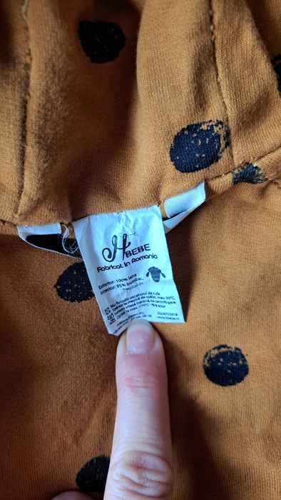 Vand salopeta cu gluga din lana fiarta HBebe