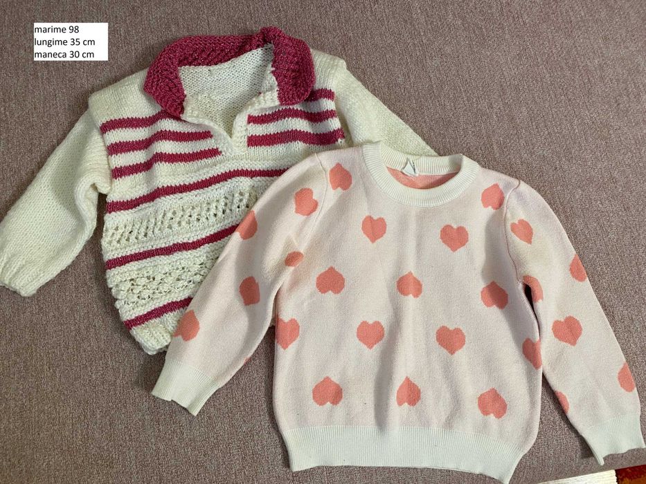 Lot bluza pulover tricot copii marime 98 2-3 ani C&A nutmeg