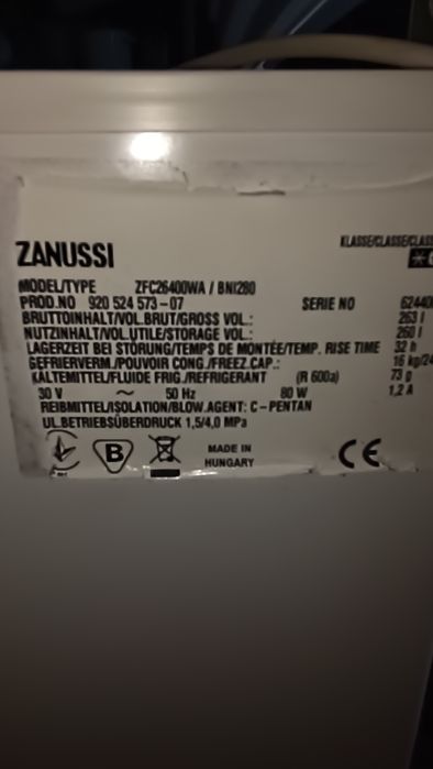 Фризер ракла Zanusi
