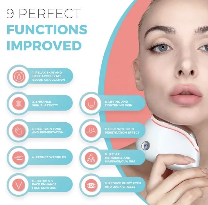 Aparat electric Gua Sha frumusete, lifting antirid, anti-imbatranire,