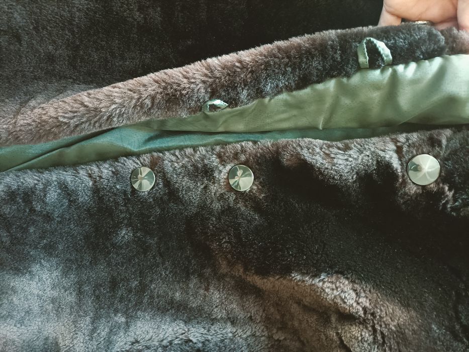 Haină maro de blană, damă XXL