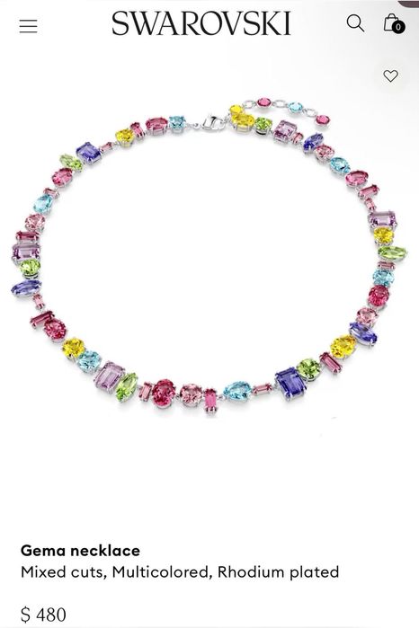 Колье Swarovski Gema