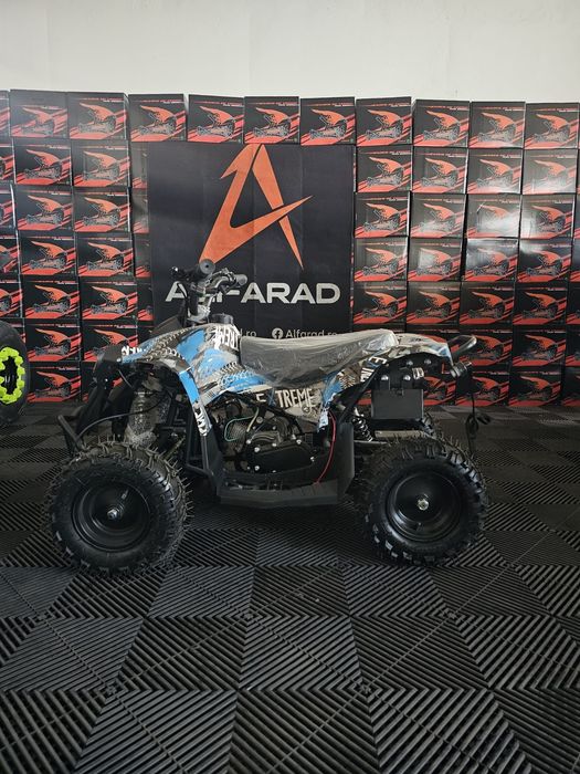 ATV Renegade pentru copii pe benzina de 49cc, se poate Limita viteza, roti 6 inch, pornire Buton si Sfoara, Nou adus din Germania