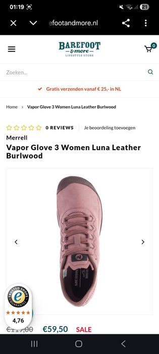 Papuci barefoot dama merrell