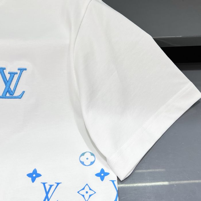 Tricou Louis Vuitton Monogram Blue and White !