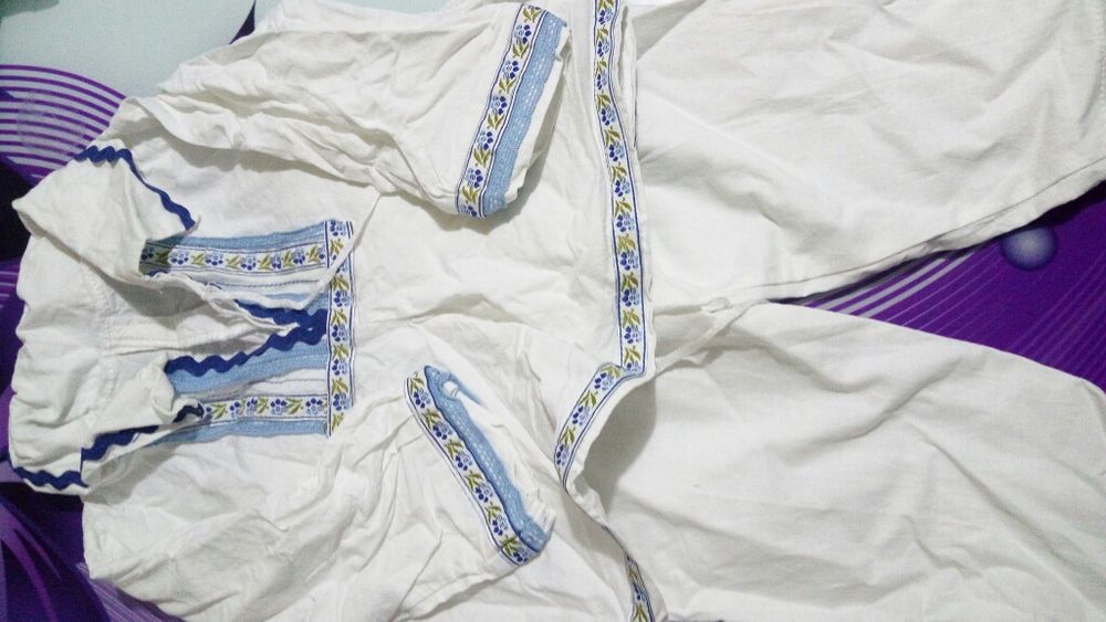 Costum tradițional baiat 3-6 luni cu vesta