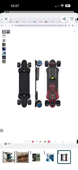 Skateboard cu motor electric 1200 watt
